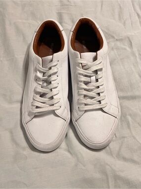 White minimalist sneakers